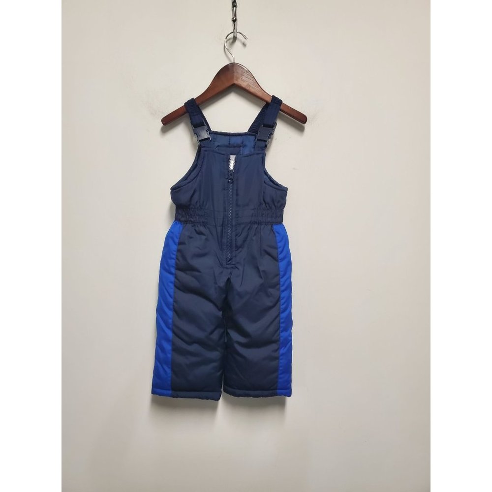 Carter's Toddler Boys Snowbib Navy Side Stripe 18M 100%